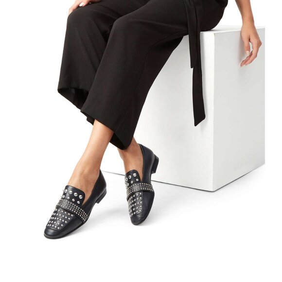 Sam Edelman Chesney Loafer in White Leather Size 7.5 - Picture 3 of 15